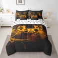 thumbnail image 2 of Castle Fairy Video Game Bedding Comforter Set,Abstract Gamer Queen Bedding Sets, 2 of 8