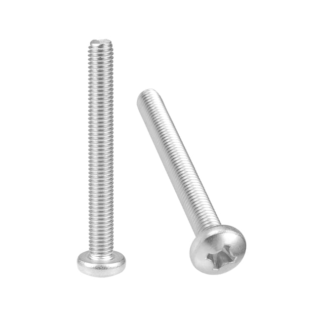Tornillos de máquina M8x70mm Pan Phillips Cross Head Unique Bargains 5Pcs
