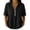 Black, variant on Enjoytime Women Tops V Neck Collared Half Zip Up Short Sleeve Shirts Summer Casual Work Blouses