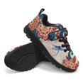 thumbnail image 2 of CHAQLIN Boho Dragonfly Shoes for Boys Girls School Stylish Sneakers Lightweight Mandala Kids Mesh Walking Shoes with Single Buckle for Athletic Running Hiking, 2 of 7