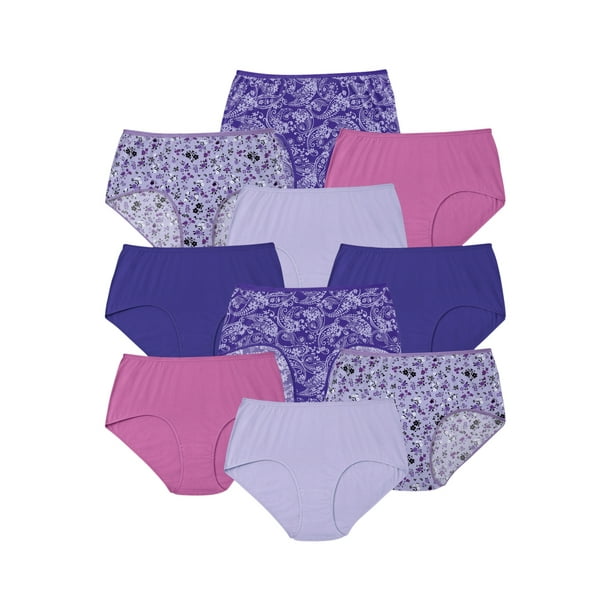 Comfort Choice Comfort Choice Women's Plus Size 10Pack Pure Cotton