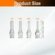 thumbnail image 2 of 1 conjunto de agujas de dispensación de 8-14 calibre de 0.5 pulgadas, punta roma, con conector Luer para rellenar pegamento, aceite, líquidos espesos, tinta, uso en laboratorio, plateado, 2 of 6