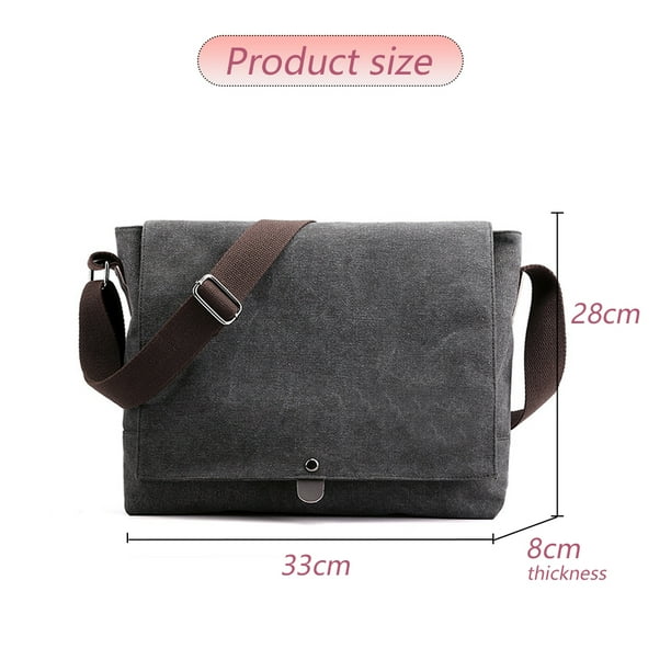 Canvas messenger deals bag walmart