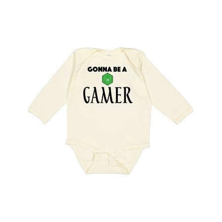 

Inktastic Gonna Be a Gamer Boys or Girls Long Sleeve Baby Bodysuit