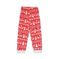 thumbnail image 6 of Christmas Family Pajamas Matching Set Print Tops and Elastic Pants, 6 of 7