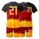 thumbnail image 3 of Playeras De Compresión Para Hombre, Conjunto De Dos Piezas De Camiseta Y Pantalones Cortos De Manga Corta Con Estampado Completo De Alemania Para Hombre Y Conjunto De Camisa Y Pantalón Corto., 3 of 9