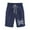 Navy, variant on Pxkloy Women's Linen Summer Shorts Casual Bermuda Wide Leg Knee Length Shorts Trendy Printed High Waisted Drawstring Short with Pockets Navy,M