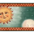 thumbnail image 2 of Trimz Celestial Moon Sun Sky Wallpaper Border with Checked Trim Wall Décor, 15' L x 6.75" W, 2 of 5