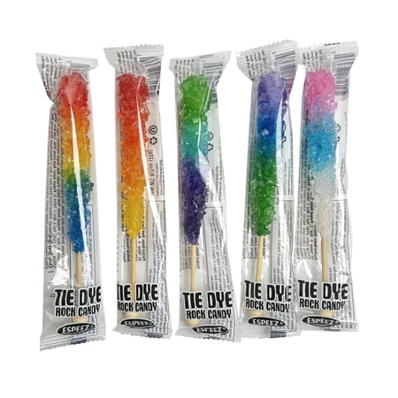 Espeez Tie Dye Rock Candy on a Stick, 0.8 oz.