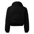 thumbnail image 4 of Vedolay Parkas for Women Long Sleeve Cardigan Coats Open Front Button Down Loose Coats 2023 Black,XL, 4 of 5
