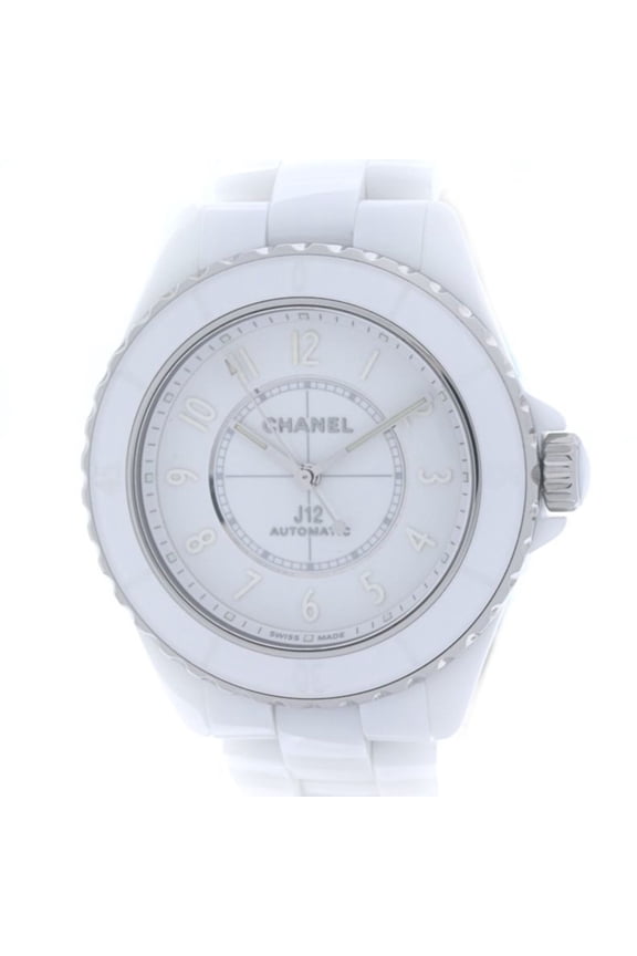 Pre-Owned CHANEL J12 Phantom Caliber 12.1 H6186 Men's Watch, White Ceramic x Stainless Steel,...