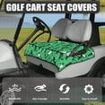 thumbnail image 3 of Whosucclay Golfer Silhouette Pattern Cover Blanket, With 4 Storage Pockets Protector Elastic Non-slip Golf Cart Seat Towel Blanket for Most 2-Seat Golf Carts, 3 of 7