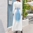 thumbnail image 3 of Vestido largo con superposición de gotas de lluvia Traje de verano para mujer Vestidos de noche, 3 of 5
