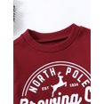 thumbnail image 4 of Faithtur Bébé Printemps Automne Romper, Lettre Wapitis Imprimé Manches Longues Col Rond Combinaison/sweatshirt pour Noël, 4 of 9
