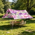 thumbnail image 6 of Cheapark 72.8 x 72.8 Inch Sun Shade Tent Camping Tarp Cover large waterproof shade tarp for camping backyard outdoor activity sun and rain shelter portable landscape cover Gift, 6 of 6