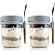 thumbnail image 1 of 2 Glass Overnight Oats Jars With Lids And Spoons For Milk, Cereal, Fruit Storage Mason Overnight Oats Jars (350ml), 1 of 4