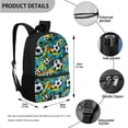 thumbnail image 3 of Uorisanigo Green Tie-Dye Football kids Backpack 4 PCS, with Insulated Lunch Bag Box Water Bottle Bag Storage Pen Case Pouch for Elementary Middle School Travel Backpacks, 3 of 7