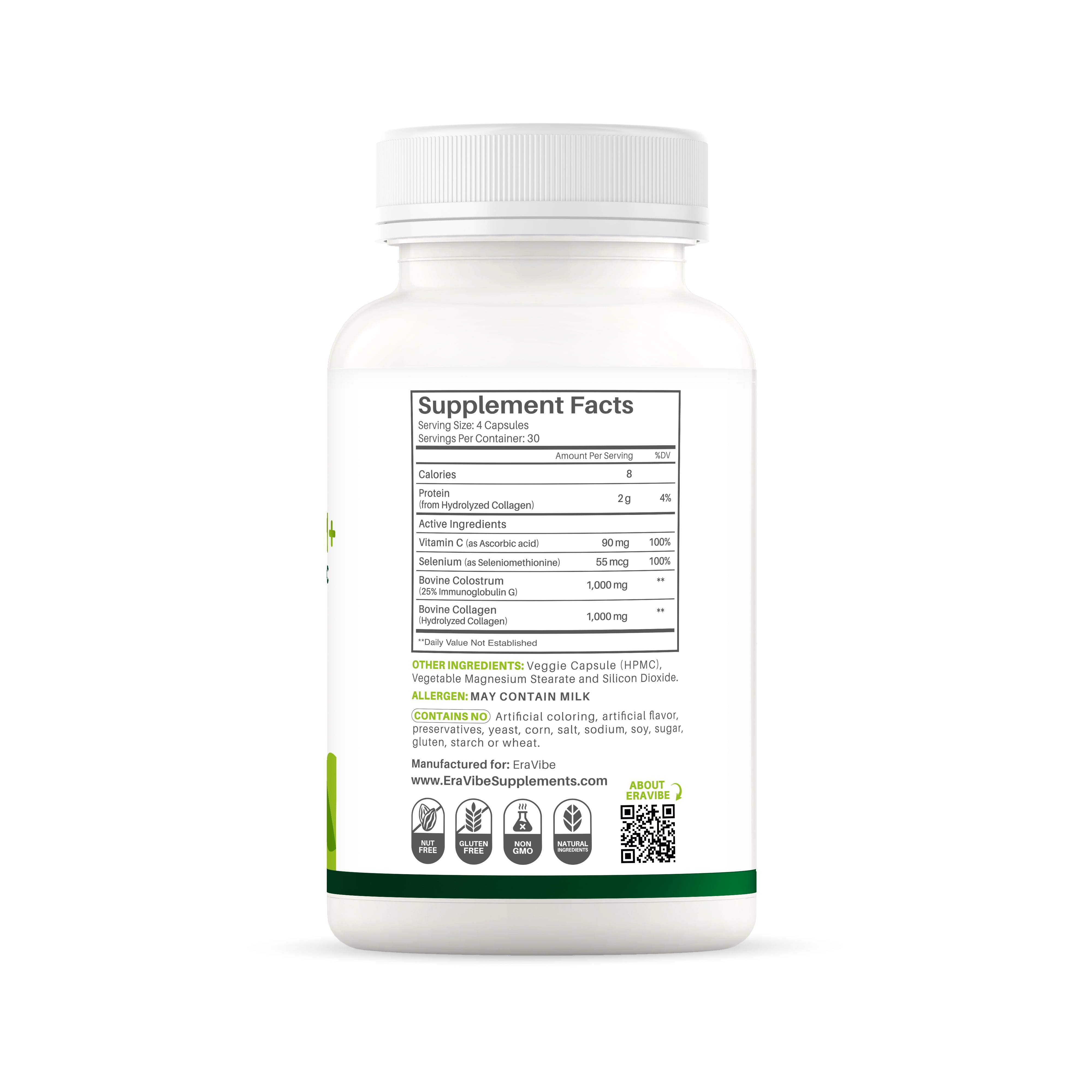 Colostrum + Collagen + Vitamin C & Selenium , 120 capsules