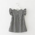 thumbnail image 1 of Chemise à Carreaux d'Été Bébé Fille Robe de Soirée de banquet Robe Princesse Dentelle Sans Manches, 1 of 4
