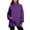 Purple—top, variant on AGWOLF Oversized Sweatshirts for Women with Pockets Mock Neck Pullover Casual Long Sleeve Shirts Fall Winter Clothes