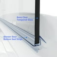 thumbnail image 4 of Sunny Shower 34" W x 58" H Frameless Hinged Tub Door in Chrome Finish, 4 of 8