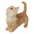 thumbnail image 6 of Realistic Curious Feline Orange Tabby Munchkin Cat Kitten Mini Figurine, 6 of 9