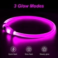 thumbnail image 3 of Light Up Dog Collars, Single-Color USB Rechargeable LED Dog Collar 1 Count, TPU Cuttable Size Glow Collar for Dogs, Dog Collar Light, Please Do Not Use Fast Charging, 3 of 6