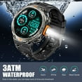 thumbnail image 3 of XAXRE KE3Pro GPS Smart Watch for Men with, 3ATM Waterproof Watch 530mAh Smartwatch with Flashlight Compatible with Android iOS, 1pc, 3 of 6