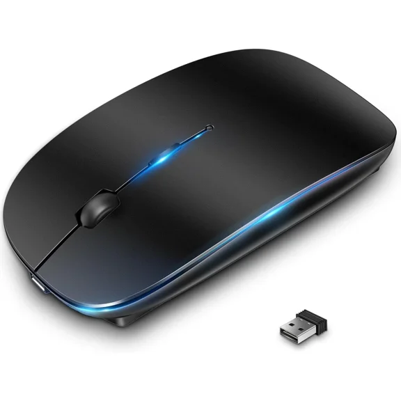 RHEA- Wireless Mouse 2.4Ghz Usb Optical 800-1600 Dpi For Laptop And Pc