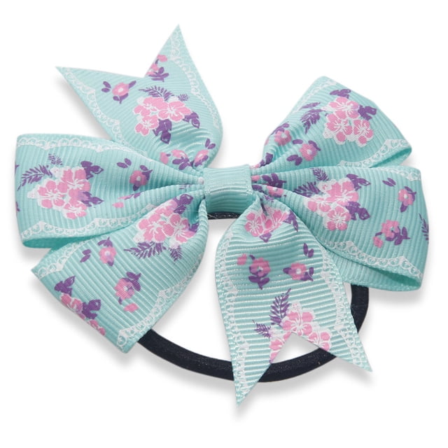 DPTALR Enfants Filles Arc Floral Imprimer Cheveux Corde Accessoires