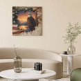 thumbnail image 2 of Wall Art Prints, Independence Day Framed Canvas Prints for Bedroom Living Room Bathroom Office, Rustic American Flag Eagle Nature Scenery Gallery Wrap Wall Art Poster for Gifts Home Decor 16"x16", 2 of 9