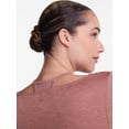 thumbnail image 5 of Athletic Works Women's ButterCore Wrap Top with Built In Bra, Sizes XS-XXXL, 5 of 7