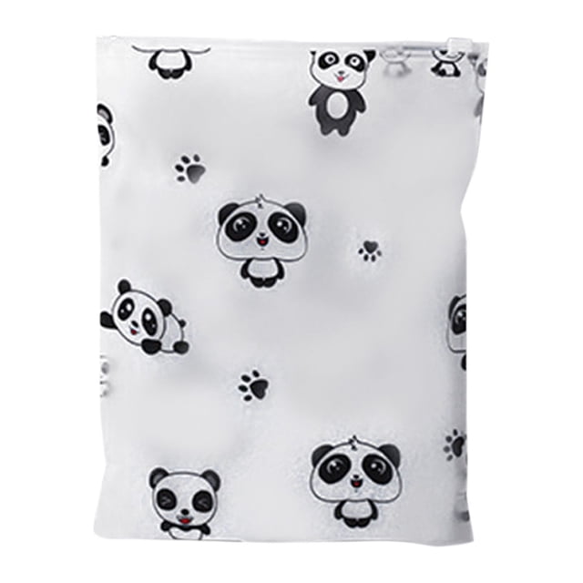 Ramiter Sac de Voyage Régulier à Fermeture Éclair Modèle Panda Mignon Sacs de Magasin Modèle Haché Sac de Rangement Quotidien Sacs à Main pour Bacs en Tissu