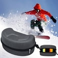 thumbnail image 2 of Ettsollp EVA Skiing Eyewear Case Snowboard Goggles Sunglasses Zipper Hard Box Holder-Grid, 2 of 8