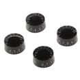 thumbnail image 5 of 4pcs / Pack Tapa De Perillas De Control De Negro Para LP Les shamjiam Controles de volumen de guitarra, 5 of 5