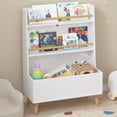 thumbnail image 3 of Bianlte Kids Bookshelf,Toy Storage Cabinet,White Bookcase, Toy Chest for Bedroom Living Room, 3 of 6