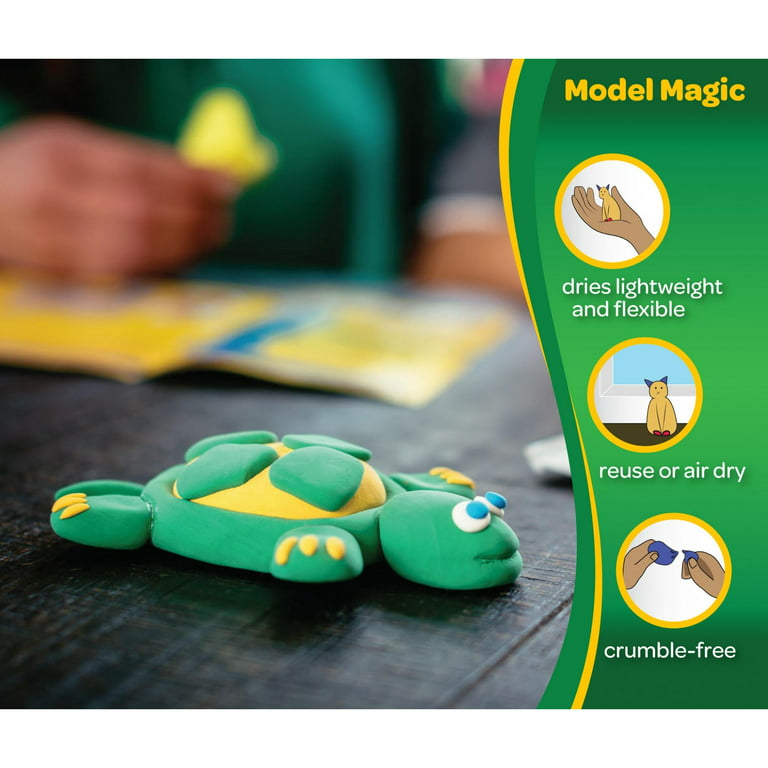  Crayola Model Magic, Neon Colors, Clay Alternative, 6 Single  Pack, Model Magic Neon Colors : Toys & Games