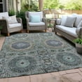 thumbnail image 4 of Dalyn Rugs Machine Washable Indoor/Outdoor Chantille Green 8' x 10' Rug, 4 of 9