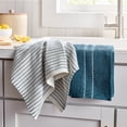 thumbnail image 2 of Better Homes & Gardens Teal Ocean Waffle Kitchen Towel Set, 2 Pack, 2 of 5