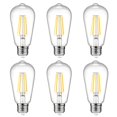 thumbnail image 1 of Bombilla LED Ascher Vintage Edison de 6 W, 2700 K, E26, no regulable, paquete de 6, 1 of 9