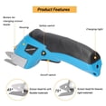 thumbnail image 3 of TFixol Handheld Electric Cloth Cutter Brush Motor Portable Fabric Cutting Machine Sponge Leather Aluminium Flakes Rug, 3 of 7