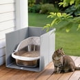 thumbnail image 4 of DOMIPET Foldable Cat Litter Box Enclosure Splash Guard XLarge with Removable Mat, Tall for Litter Contained High Side Out Litter Box Keeping Litter Off Floor Easy Clean, 4 of 9