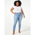 thumbnail image 2 of Sofia Jeans Women's Plus Size Rosa Curvy Side Panel High Rise Ankle Jeans, 2 of 6