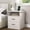 White, variant on Resenkos Wood Nightstand With Charging Station, Bedside Table With 2 Drawers, Night Stand With Storage For Bedroom, Brown