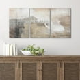 thumbnail image 4 of wall26 Canvas Print Wall Art Set Gray &amp; Tan Color Block Ocean Wave Overlay Nature Wilderness Digital Art Modern Art Rustic Scenic Colorful for Living Room, Bedroom, Office - 16"x24"x3 P, 4 of 7
