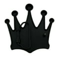 thumbnail image 2 of Royal Crown Belt Buckle Bling Bride Jet Black Metal Princess Fashion New Costume, 2 of 2