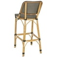 thumbnail image 4 of Safavieh Deltana Indoor/Outdoor Transitional Rattan Bar Stool, 4 of 8