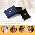 thumbnail image 4 of U7 Sterling Silver Women Ring with Initial Letter A Minimalist Stackable Finger Rings Women's Jewelry Birthday Gift, 4 of 6