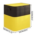 thumbnail image 2 of Bolsa de Almacenamiento de Tela No Tejida de Gran Capacidad 90L en Negro y Amarillo, con Tapa de Cremallera y Asas Reforzadas, Organizador Plegable para Ropa, Ropa de Cama y Viaje, 2 of 6