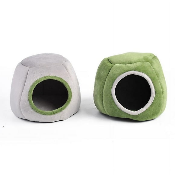 Guinea Pig House, 2 Piece Hamster House Warm Cozy Washable Windproof Guinea Pig Bed With Removable Pad For Hamsters Chinchillas Guinea Pigs Squirrel F